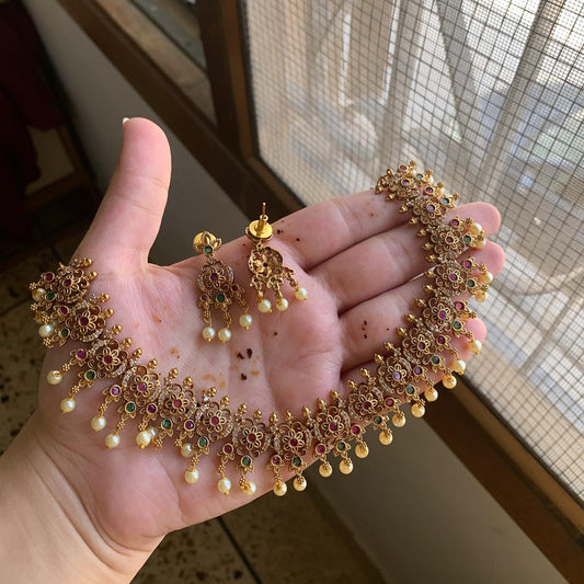 GJ Art Special Stone Necklace Set